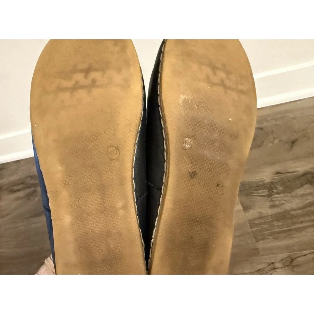 Charix Black Leather Slip On Loafers Flats Minimalist Lagenlook 40 9 Artisan